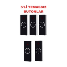 Sr-706 Temassız Kapı Açma Butonu Kızılötesi Sensörlü Sıva Üstü Çıkış Butonu Dc 9-12v 5 Adet