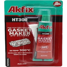 Akfix Kırmızı Yüksek Isı Silikonu Sıvı Conta 310 ML