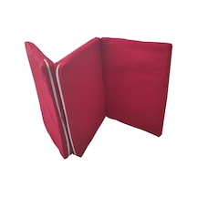 Viphomeconceptltd Tek Kişilik Katlanır Yer Yatağı Sünger Yatak Kırmızı 80X180 Cm
