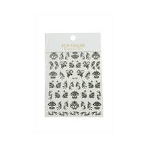 Çini - 359 - Desenli Tattoo Dövme - Kmrsfres - Sticker Siyah