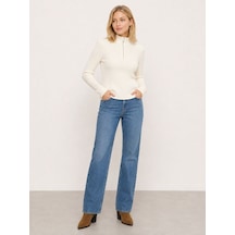 Loft New Straight Regular Fit Kadın Pantolon Lf2044350 Q1.v1 Denim