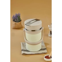 Cooker-zego Krem Yemek Termosu Çelik 2.2 Lt Yk1413 Xg-7023 5459 Krem