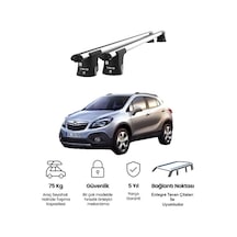 Trio-ıı Opel Mokka 2012 Ve Sonrası Uyumlu Kilitli Ara Atkı 120cm Port Bagaj Tavan Barı