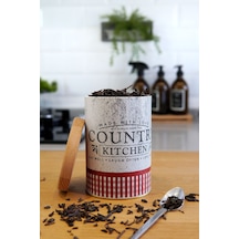 Er116-7o Country Kitchen Desenli Ahşap Kapaklı Baharatlık 1,1 Lt Çok Renkli