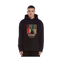Pubg Battlegrounds Corporation Baskılı Siyah Erkek Sweatshirt
