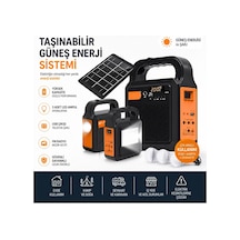 Ysf-200 Bluetooth Hoparlör Güneş Enerjili Kamp Lambası Fm Radyolu Müzik Mp3 Çalar Powerbank Özellikli Taşınabilir Solar Panel Sistemi