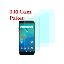 General Mobile Gm 8 Go Temperli Kırılmaz Cam Ekran Koruyucu 3 Lü Set