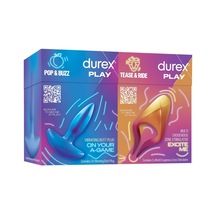 Durex Titreşimli Anal Plug Tıkaç + Durex Çok Fonksiyonlu Titreşimli Erojen Bölge Uyarıcı
