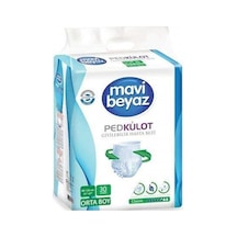 Mavi Beyaz Ped Emici Külot Hasta Bezi Medium Orta 60 Adet 2pk 30 XL