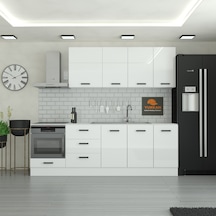 250 Cm Mutfak Dolabı Mdf Kapak Tezgah Dahil Yrkn250 97 Beyaz