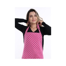 Petra Mutfak Önlüğü Puanlı Pembe