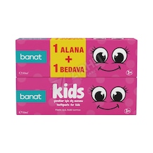 2 Adet Banat Kids Çocuk Diş Macunu 50+50 Ml
