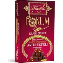 Kakao Kaplamalı Antep Fıstıklı Nar Aromalı Çifte Kavrulmuş Lokum 200g