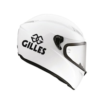 Tek Renk Gilles Gilles Helmet Stickers Kask Sticker Etiket Mode