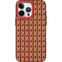 İphone 14 Pro Max Uyumlu Kılıf Magsafe Kevlar 1500d Youngkit Auspicious Loong Serisi Kırmızı