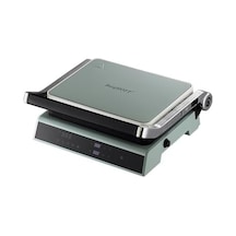 Gem Retro Dijital Izgara & Tost Makinesi 2000 W, 290 212 Mm, Lcd Dokunmatik Kontrol Mint Yeşil