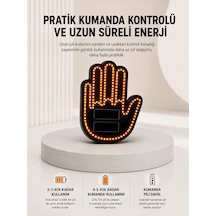 Lb Pilli Led Işık Araç Camı İçin Uzaktan Kumandalı El Simgesi