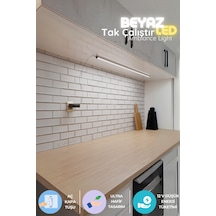 Tezgah Altı Led Işık Mutfak Bar Aç Kapa Beyaz Yapışkanlı 1 Metre - Led Işık Tmbeyaz1