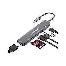 Apple Uyumlu MacBook İle Uyumlu Usb-c Hub Çoklayıcı Hdmı/sd Card/micro Sd/usb 2.0/usb 3.0/usb-c/pd 100watt / Bağlantı Port Usb
