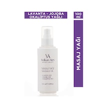 Volkan Ates Natural & Beauty Lavanta & Jojoba & Okaliptus Masaj Yağı Cam Şişe 100 ML