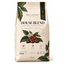 Melli Coffee House Blend Filtre Kahve 1 Kg Orta Kavrum Çikolata, Karamel & Fındık Tonları Çekirdek