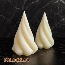 Pk1002184 - Silikon Kalıp Mum Kalıbı - Burgu Mum