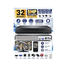 32 Kanal 5mp Dvr Güvenlik Kamera Kayıt Cihazı Ahd Tvı Cvı Cvbs Hdmı Vga Lan