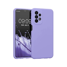 Samsung Galaxy A23 4g Kılıf First Silikon - Lila Düz Renkli