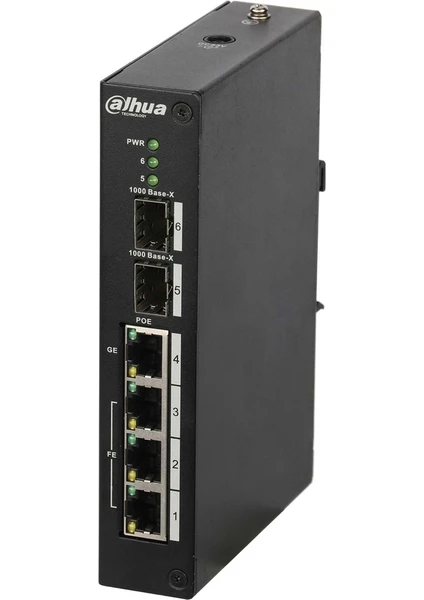 Dahua Pfs3206-4p-96 4 Port Poe 10/100 2xsfp 96w Yonetılemez Swıtch