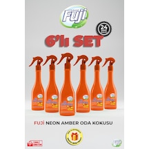 Amber Oda Spreyi 400 Ml - 6'lı Eko Paket Air Freshener Neon Amber Oda Kokusu Amber