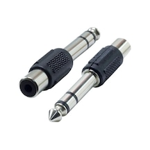 6,3 Mm Stereo Erkek - 1 Tos Dişi Jack