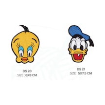 Ütü İle Yapışan Arma - Patch -yama - Tweety 6x8cm & Daffy Duck 5x7,5cm - 847151463