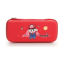 Nintendo Switch Ve Oled Uyumlu Fermuarlı Koruma Çnatası Dobe İtns-1130 3 Renk - Kırmızı