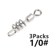 Novahub 3 Adet/5 Adet Pike Balıkçılık Aksesuarları Konnektör Pimi Rulman Döner Paslanmaz Çelik Karabina Yem Döner Mücadele 1/0-3pcs 1/0-3pcs