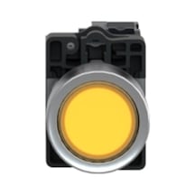 Schneider Electric XA2EW35B1 Sarı ışıklı yaylı buton- Ø22 - - 24V