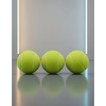 Mey İthalat 3 Lü Tenis Topu Seti Dayanıklı Yüksek Zıplama Performans Topları