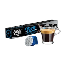 Anisah Coffee Organik Decaf Kafeinsiz Kapsül Kahve Nespresso Uyumlu Alüminyum Kapsül 10'lu