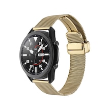 Galaxy Watch 46mm Uyumlu Krd-85 22mm Metal Zore Kordon-gold