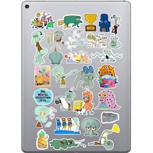 Squidward Sticker Seti Laptop Ajanda Pc Tablet Telefon Defter Etiket Bullet Journal Diğer