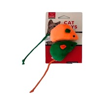 Nunbell Kedi Oyuncağı Kumaş Uzun Kuyruklu Fare 2'li