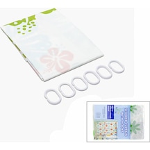 Çif Kanat Pvc Banyo Perdesi 2 Parça X 90x180cm - 12 Halkalı 2 Acı Kahverengi