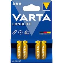 Varta Longlife Aaa 4'lü İnce Kalem Pil