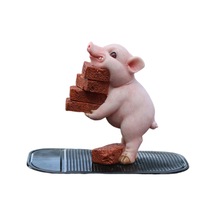 Homyl Minyatür Domuz Heykelcik Sevimli Ev Stil-a-8.5x5x10cm