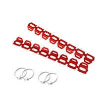 Symbee Motosiklet Egzos Borusu Isı Koruması - Evrensel Uyumlu, Isı Yalıtımı Ve Yanma Engeli, Kırmızı Renk