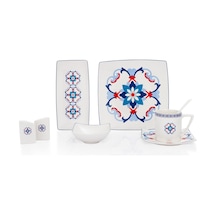 Schafer Day Kahvaltı Takımı-32 Parça-mavi Mavi