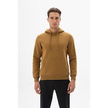 Arma Erkek Kanguru Cepli Kapüşonlu Sweatshirt K24254928801 Kahverengi