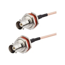 Rg-316 Bnc Dişi - Dişi Panel Tip Ara Kablo - 1 Metre