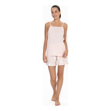 U.S. Polo Assn. U.s. Polo Assn. Kadın Pembe Melanj Şort Takım - 20076-pembe Melanj-s Çok renkli