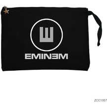 Eminem E 2 Siyah Clutch Astarlı Cüzdan / El Çantası