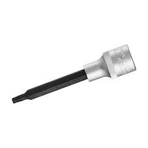 1113064227 T 27 1/2" Uzun Star Tor X Uçlu Lokma Anahtar 100 Mm , Krom, T27
